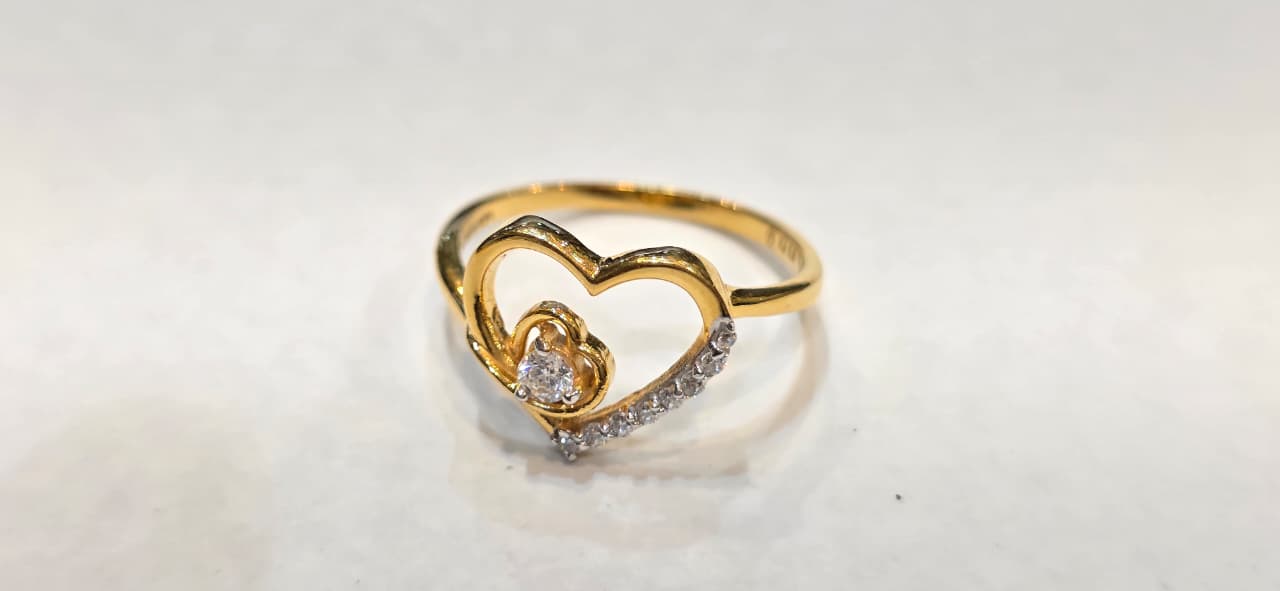Contemporary Gold Bypass Ring